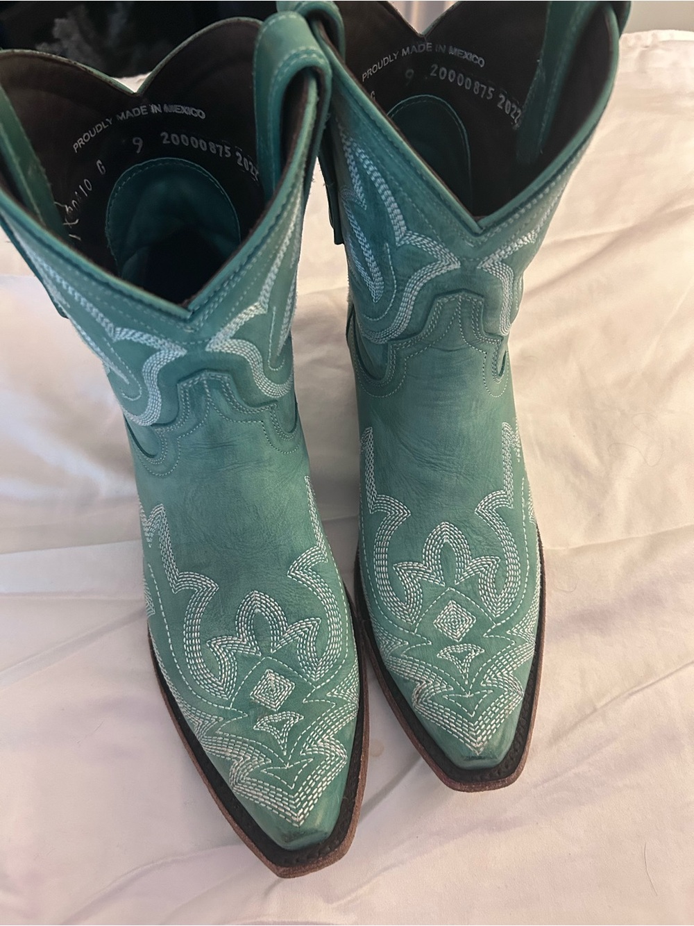 Lane boots turquoise Embroidered Lexington Women's Western Boots